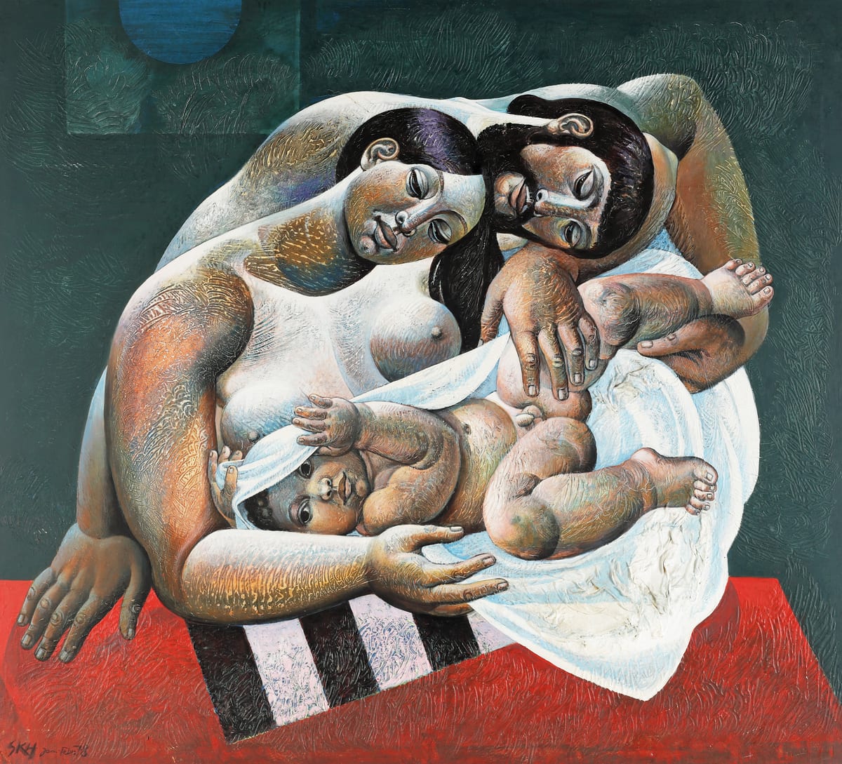 Susanne Kandt-Horn: Junge Familie, 1978