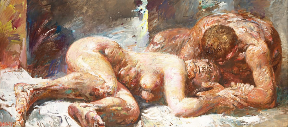 Willi Sitte: Liegendes Paar, 1978/79